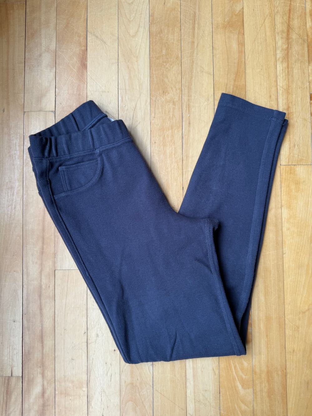 Tea Collection Pants, Knit Leggings, Navy Blue, Girls Size 14